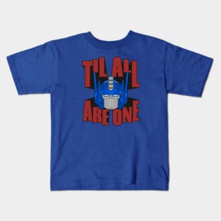Optimus Prime Til All Are One Kids T-Shirt